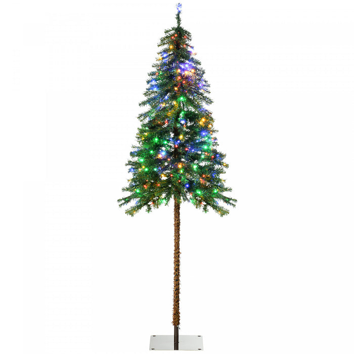 Homcom Sapin De Noel Artificiel 6' Enneige Avec Lumieres Led