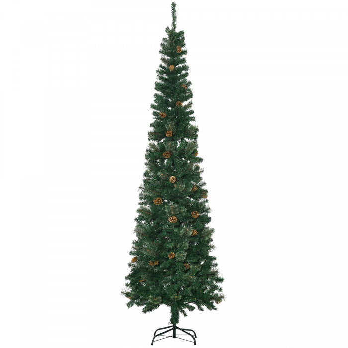 Homcom Sapin De Noel Artificiel En Forme De Crayon De 7.5ft