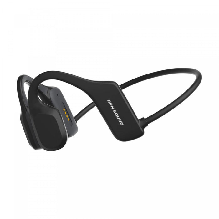 Casque d’écoute sans fil autour du cou à conduction osseuse Mezzo de OPN Sound noir avec Bluetooth et microphone