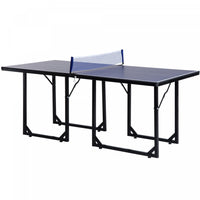 Soozier 1,8 X 0,9 M Table De Ping-pong Compacte De Taille Moyenne Table De Ping-pong Familiale Multi