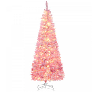 Homcom Arbre De Noel Artificiel Floque De Neige De 6 Pieds