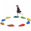 Outsunny Pierres D'equilibre Pour Enfant, 9 Pieces Anti-derapantes, Tremplins Jeu De Coordination De Parcours D'obstacles, Jouets D'equipement, Jeu Exterieur Interieur Pour 3-8 Ans, Empilables