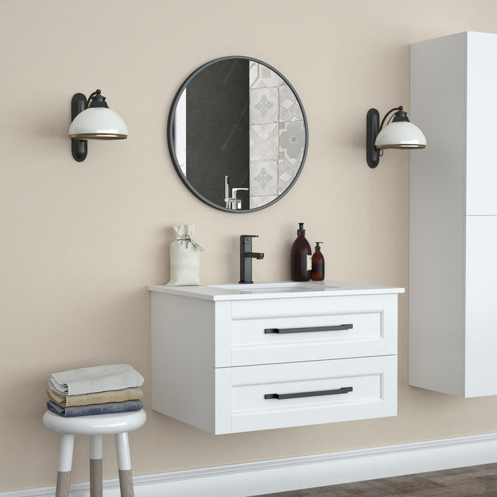 Miroir Halpert de 24 po noir
