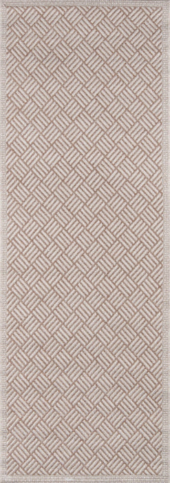 Tapis Contemporain Eve 2'0\" x 6'0\" en brun