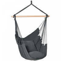 Outsunny Chaise Suspendue Hamac Balancoire De Porche En Corde De Coton Avec 2 Coussins Pour Interieu