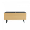 Banc de rangement moderne Paloma en chene clair