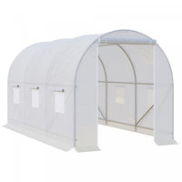 Outsunny 11.5x6.6x6.6pi Tunnel De Plain-pied Serre De Jardin Portable Plante De Plus En Plus Chaude