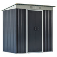 Outsunny Abri De Jardin Avec Portes Coulissantes Et Bouche D'aeration, Noir