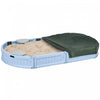 Bac A Sable Pour Enfants Avec Couvercle, Bac A Sable Pour L'exterieur Avec Siege D'angle, Assemblage Facile, Station De Jeu De Sable Pour L'arriere-cour, Le Jardin, Bleu Clair