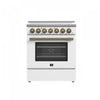 Cuisiniere electrique blanche Paolo 30 po, 4,38 pi³ - FFSEL6011-30WHT