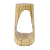 Table d'appoint style souche Brio 26,57 pouces MGO, table laterale interieure grain de bois unique, naturel