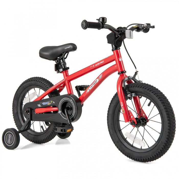 Vélo pour enfants de 12/14/16/18 po de Costway avec roues stabilisatrices, freins à double main et à rétropédalage, siège réglable noir, bleu marine, rose, blanc | Best Buy Canada Vélo pour enfants de 12/14/16/18 po de Costway avec roues stabilisatrices, freins à double main et à rétropédalage, siège réglable noir, bleu marine, rose, blanc | Best Buy Canada