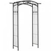 Outsunny Arbre De Jardin Exterieur Motifs En Volutes Arche De Mariage Noir