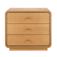 Sophia Table de Nuit Moderne avec Rangement et Tiroir, Naturel