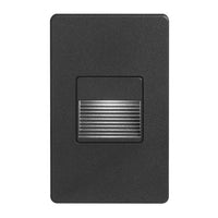 Lampe d’escalier et murale Bella de Dainolite avec fini noir et ampoule à DEL de 3,3 W