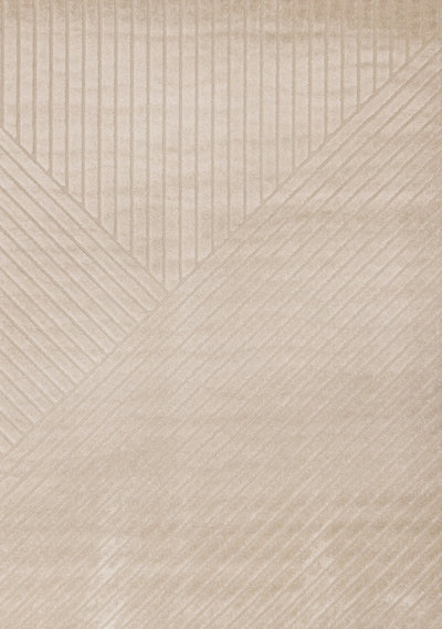 Oslo Beige Angled Striped Design Rug, 5'3" x 7'7" Indoor Area Rug | Tapis design a rayures angulaires beige Oslo, 5'3" x 7'7'