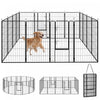 16 Panels Dog Playpen with Strap, 47\" H, for Large Dogs