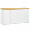 HOMCOM Meuble de Rangement Buffet avec Quatre Portes Blanc