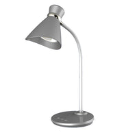 Lampe de table de Dainolite avec fini argenté et ampoule à DEL de 6 W