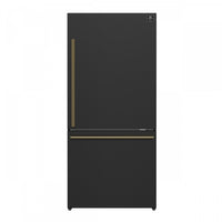  Refrigerateur Milano Espresso de 31 po avec congelateur inferieur, noir, 17,2 pi³ – FFFFD1785-31BLK