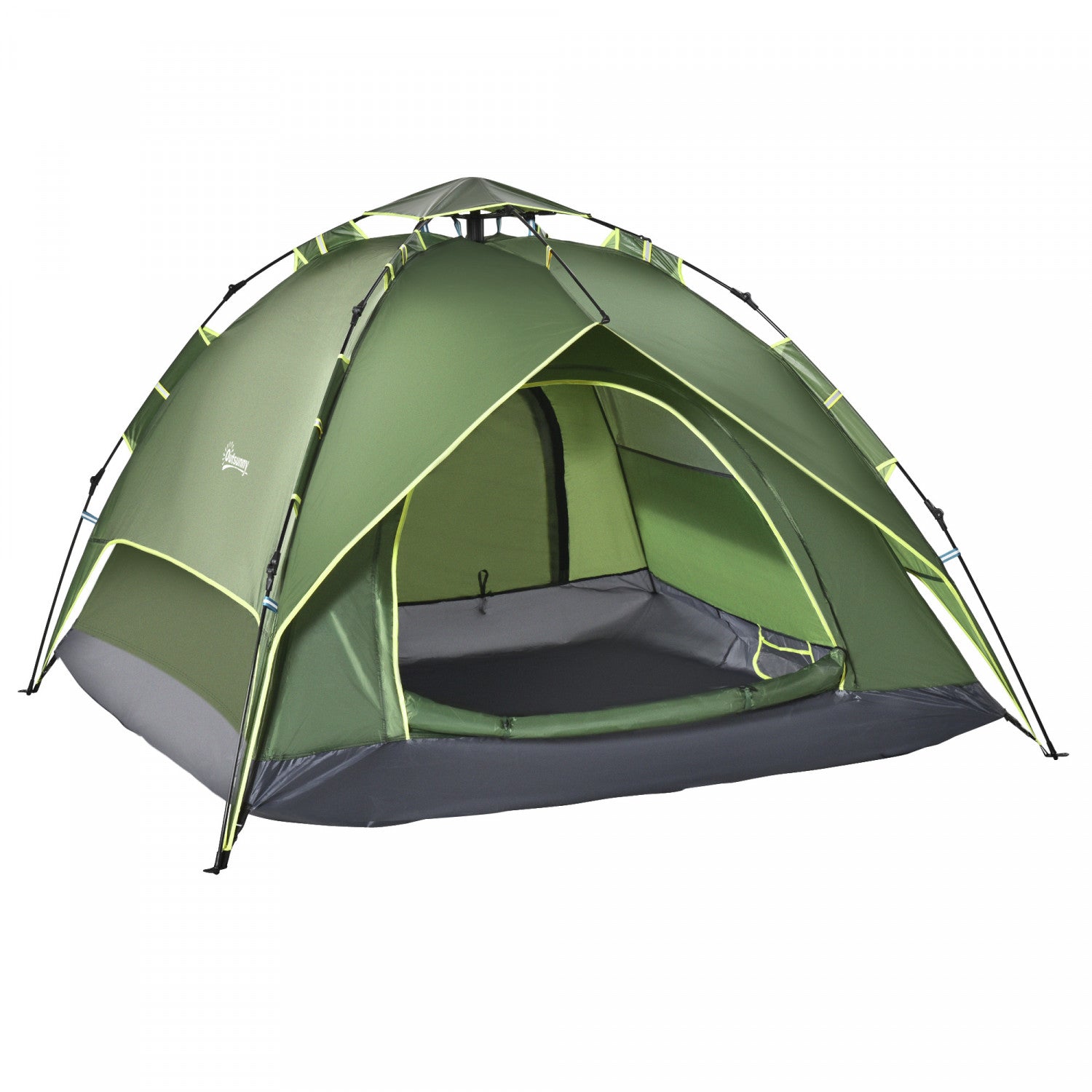 tente pour 3 personnes Tente De Camping Outsunny, Tente Familiale Pour 3 Personnes Avec Sa