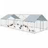Grand Poulailler En Metal Avec Couvercle Pour 24-30 Poulets