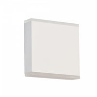 Applique murale Emery de Dainolite en acrylique givré qui diffuse la lumière, avec fini blanc mat et ampoule à DEL de 15 W