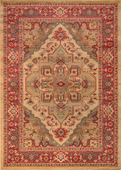 Tapis Traditionnel Lux 9'3\" x 12'6\" en Ivoire