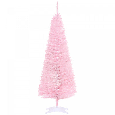 Homcom Pencil Christmas Tree, Slim Xmas Tree With Realistic Branches|Homcom Arbre De Noel, Arbre De Noel Fin Avec Branches Realistes