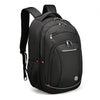 Sac a dos scolaire Swissdigital Sursee – Sac pour ordinateur portable de 17\", SDD Finder, systeme Add-A-Bag, bord reflechissant, maille respirante, pret pour le voyage