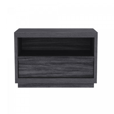 Navis Contemporary 32" Nightstand in Charcoal Gray (1-Drawer) | Table de nuit contemporaine Navis 32" en gris charbon (1 tiroir)