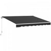 Outsunny Store Retractable 8' x 7', Abri de Terrasse, Pare-Soleil, Noir