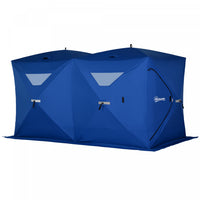 Outsunny Tente De Peche Sur Glace Isolee Pour 5 A 8 Personnes (142