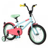 Costway 16\" Velo Pour Enfants Avec Guidon Reglable De Selle Roues D'entrainement Amovibles Frein A Main Rouge