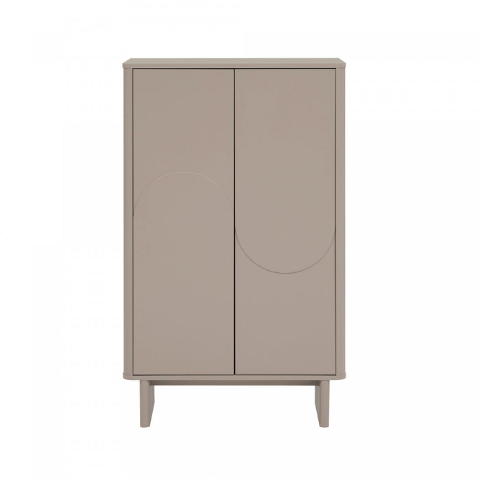 Armoire d’appoint moderne Ella 32\" en moka