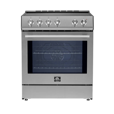Forno Leonardo Espresso 30" Slide-In Induction Range, Stainless Steel -FFSIN0982-30 | Cuisiniere a induction encastrable Leonardo Espresso de 30 po, acier inoxydable – FFSIN0982-30