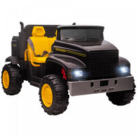 Aosom Tracteur A Deux Places Pour Enfants Avec Godet Detachable, 12v Avec Controle Parental, 2 Vites
