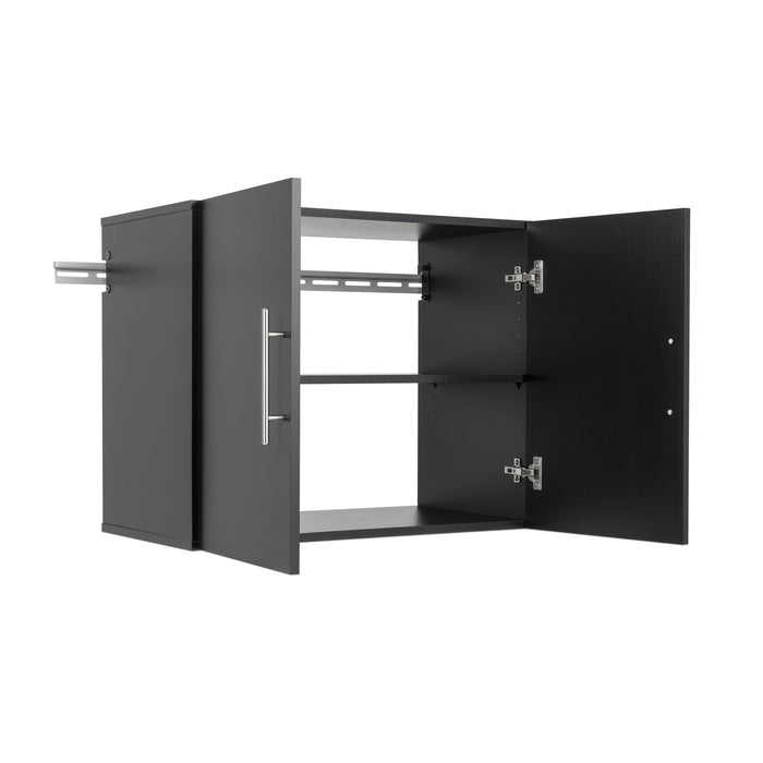 Armoire supérieure de rangement HangUps de 30 po - noire