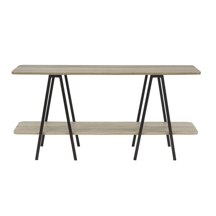 Console moderne contemporaine Celine 47\" en gris rustique