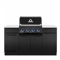 Broil King Baron 420i Shadow 4-bruleurs 40 000 BTU Barbecue a gaz naturel encastre - 875817