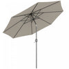 Outsunny Parasol, Gris Clair