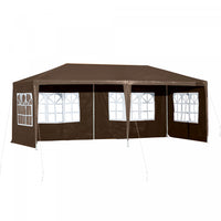 Outsunny 10' X 20' Gazebo Tente De Fete Avec 4 Parois Laterales De Fenetre Amovibles Pour Evenement
