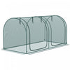 Outsunny Cage De Culture 8 X 3 Pi Avec Deux Portes Zippees, Vert Fonce