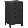 HOMCOM Classeur a 3 tiroirs pour format lettre A4, Noir