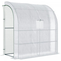 Outsunny 7' X 3' X 7' Outdoor Walk-in Greenhouse, Serre Pour Le Jardinage Des Plantes Avec Fenetres