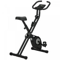 Soozier Velo D'exercice Pliable Avec Resistance Magnetique A 8 Niveaux, Noir