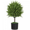HOMCOM Plantes Artificielles, Plantes Decoratives pour la Maison, Vert