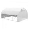 Outsunny Serre Polytunnel 13 X 9,8 Pi, Parois Laterales Enroulables Zippees