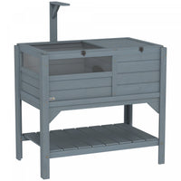 Pawhut Maison De Tortue En Bois Avec Etagere, Enclos Pour Tortues Pour Petits Animaux Avec Cadre De