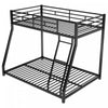 Lit superpose John en metal gain de place, taille Twin sur Full, noir